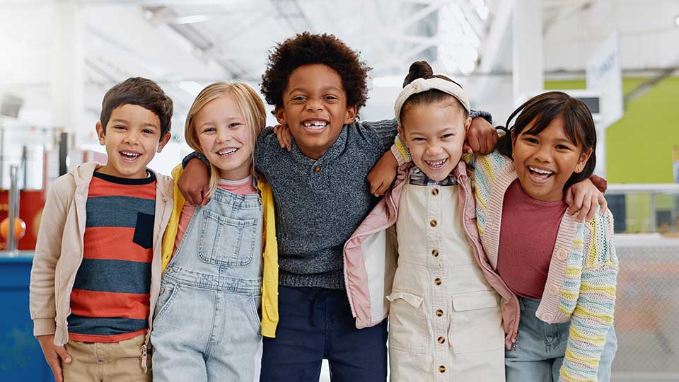 Group of smiling children